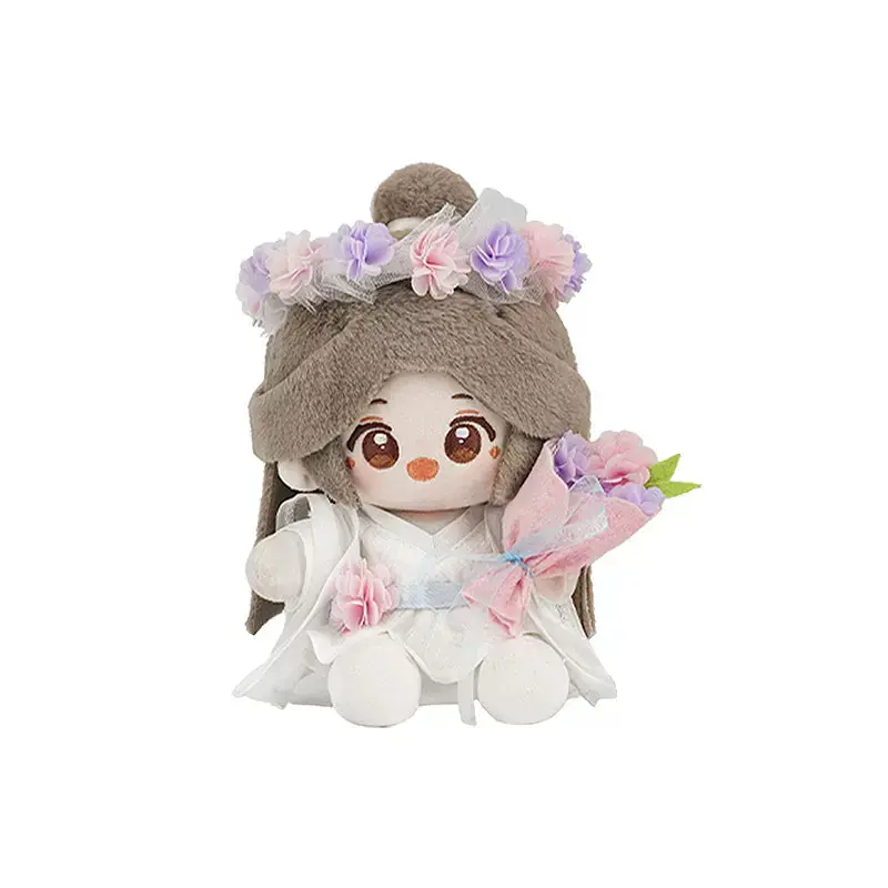 【In Stock】PLUSH WONDERLAND Heaven Official's's Blessing Hua Cheng/Xie Lian Plush Cotton 15CM Sitting Posable Doll Qbaby Splendid Flower Series - Image 6