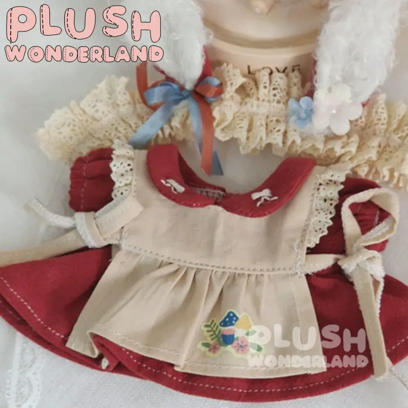 【PRESALE】PLUSH WONDERLAND Mori cotton And Linen Skirt Plushies Cotton Doll Clothes 20CM - Image 4