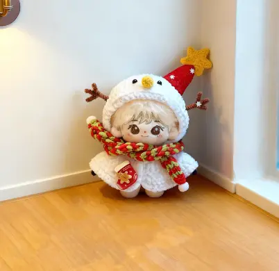 【PRESALE】PLUSH WONDERLAND Reindeer Snowman Set 10CM Doll Clothes - Image 2